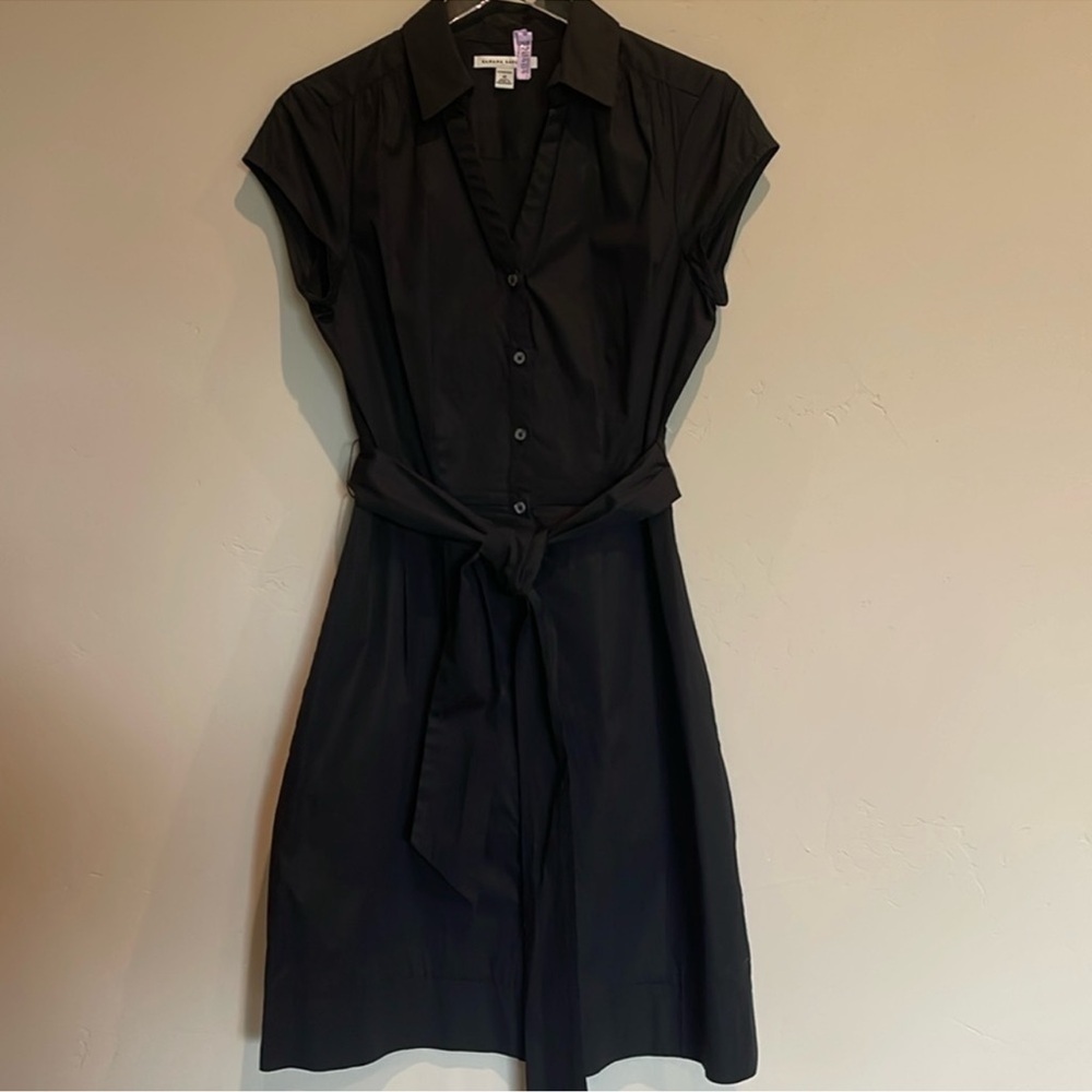 Banana republic black, stretch Shirt dress s 10